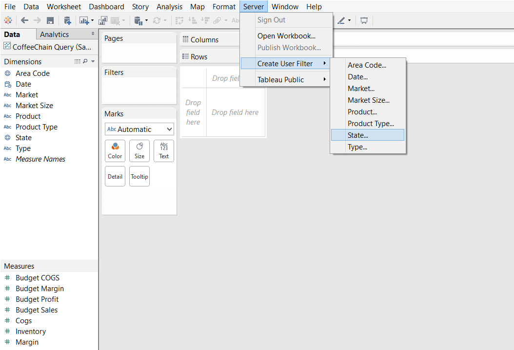 The Tableau Performance Checklist Filtering Don't Be Lazy with User