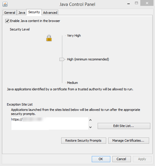 Java Security Application Blocked by Security Settings InterWorks