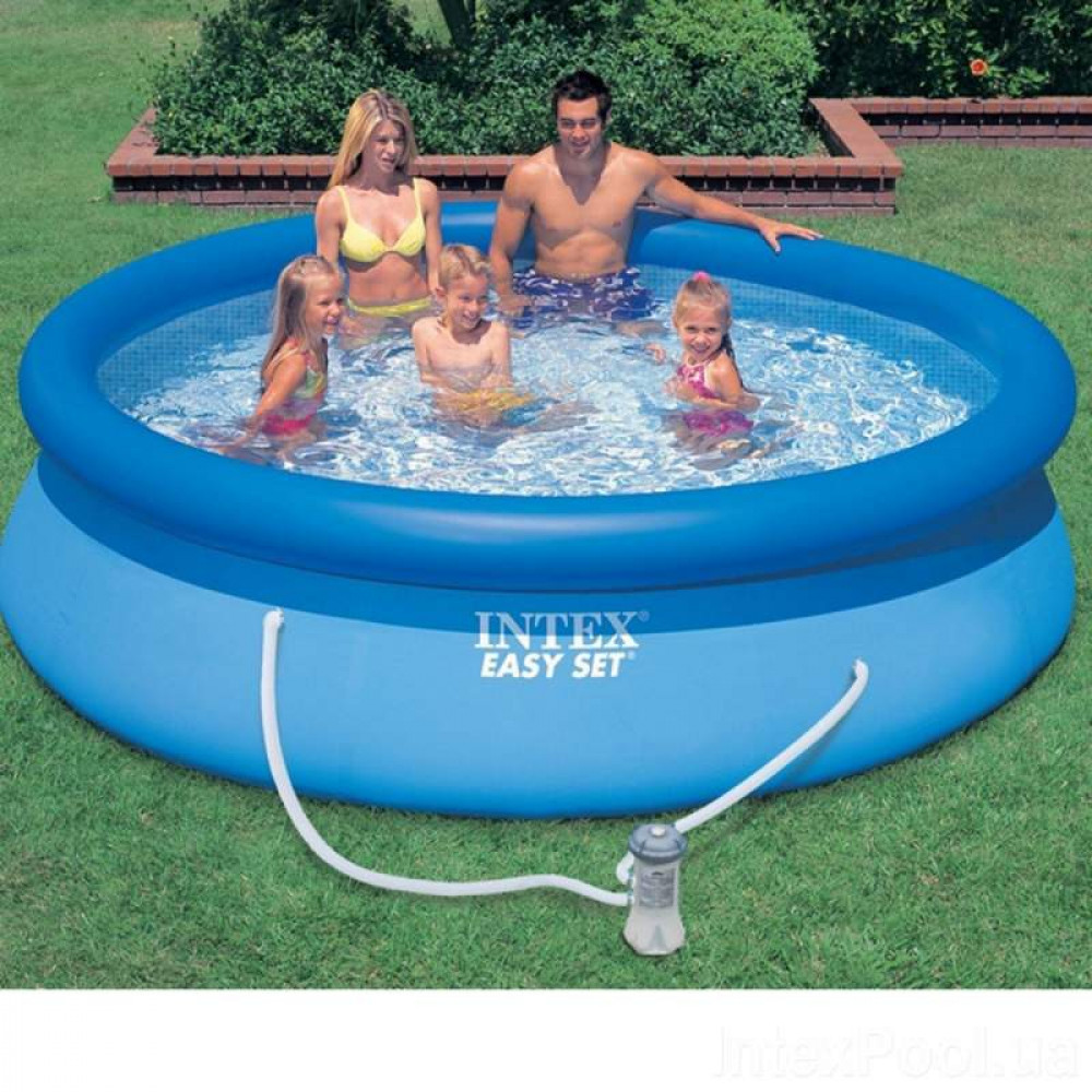 Intex Kolam Renang Portabel Easy Set Pool With Filter Pump 28108 - Intex Indonesia