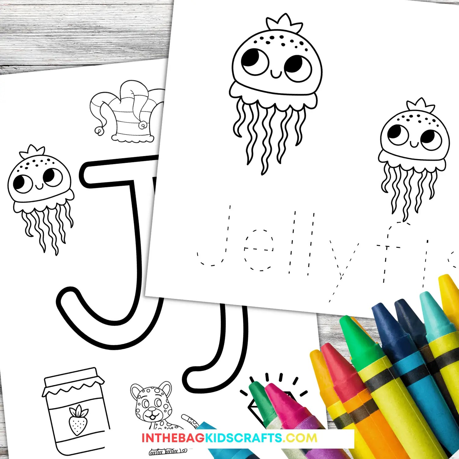 Letter J Coloring Pages (FREE Printable) • In the Bag Kids' Crafts