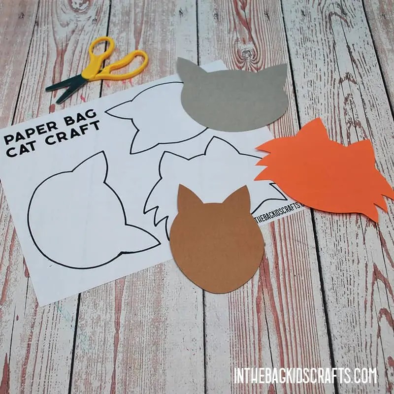 Paper Cat Craft (with Free Template) • In the Bag Kids' Crafts