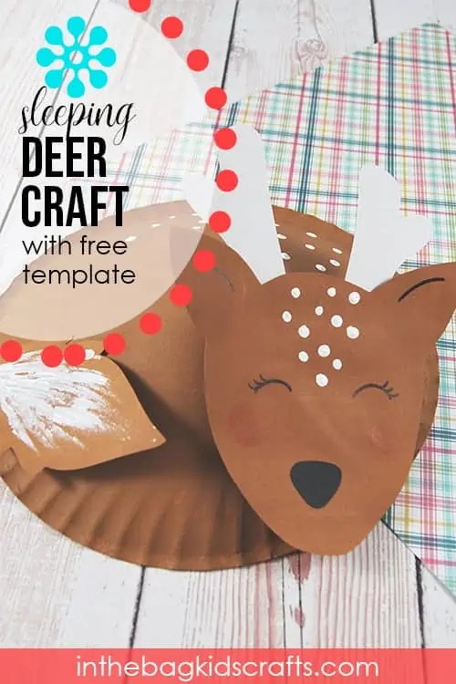 Deer Craft for Kids (with FREE Craft Template) • In the Bag Kids' Crafts