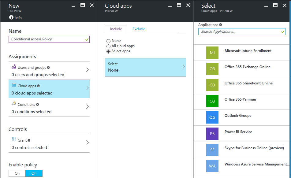Conditional Access in the new Azure portal In The cloud 247
