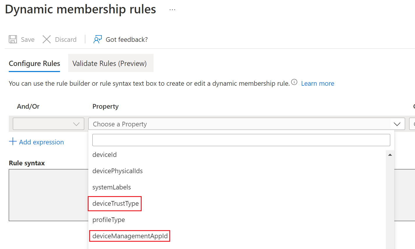 Create Azure AD Dynamic Device Group using Mobile Device Management