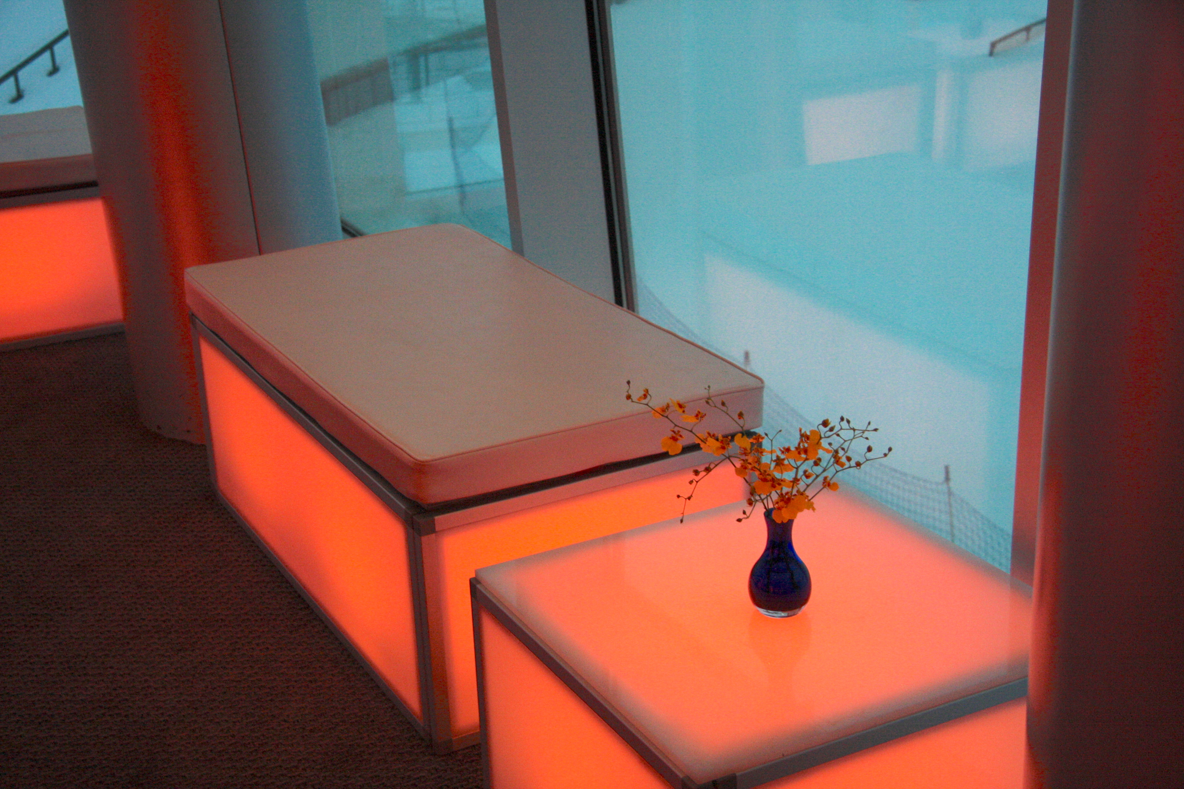 LED Bench Event Rental