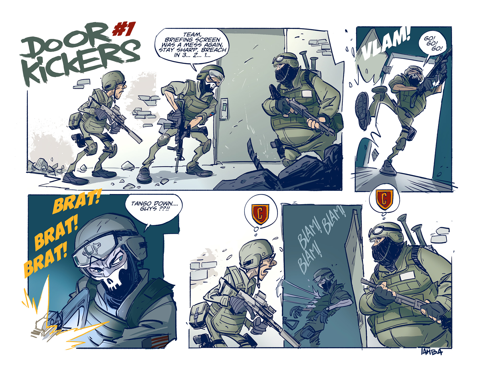 Introducing Door Kickers The  Comic KillHouse Games