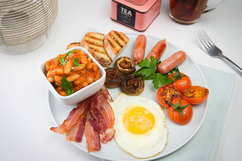 Electric Skillet Full English Breakfast In the Kitch