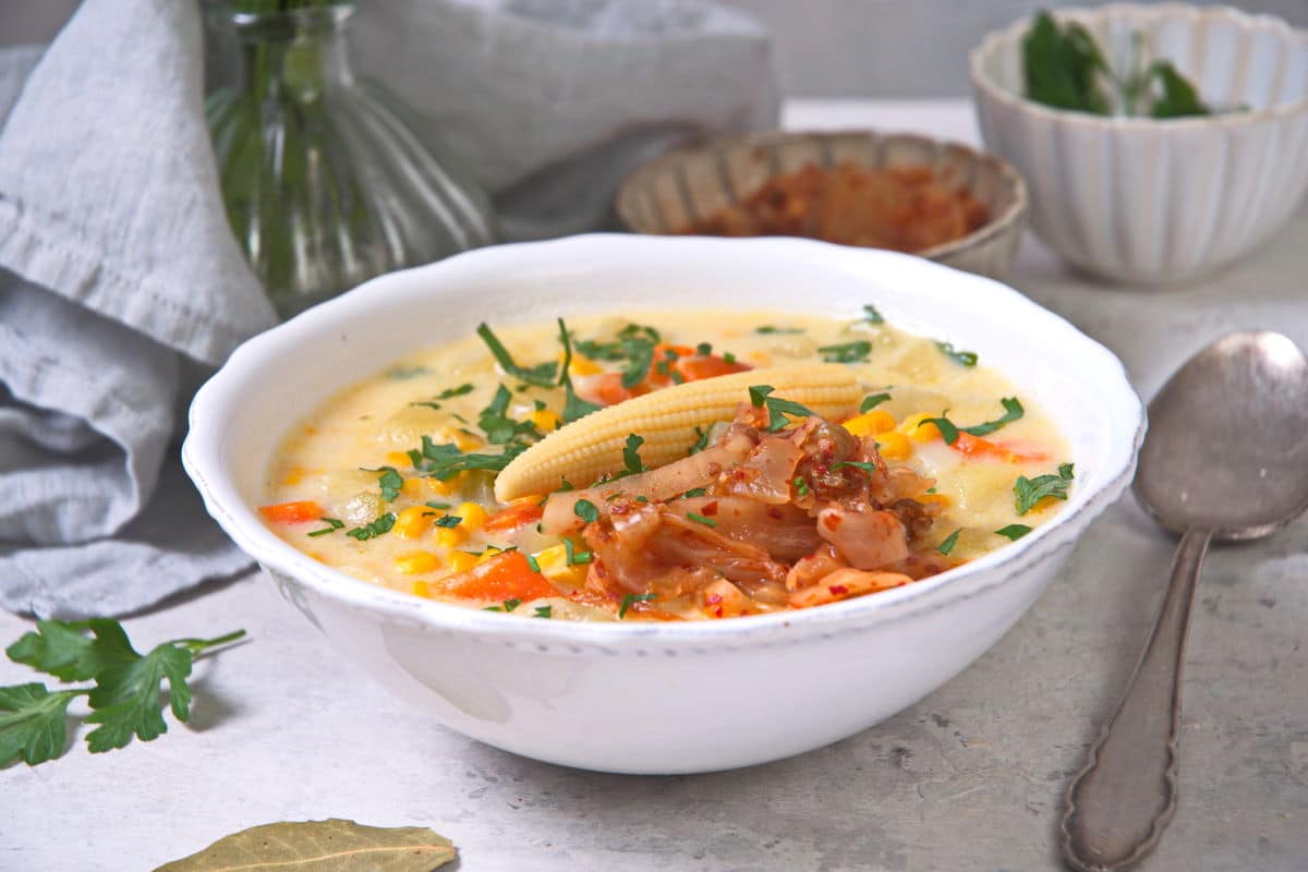 Kimchi Chowder In the Kitch