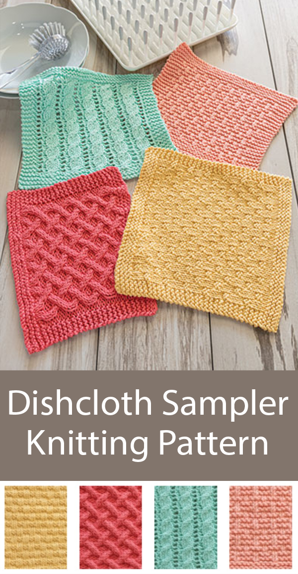 Try a Stitch Dish Cloth and Blocks Knitting Patterns In the Loop Knitting