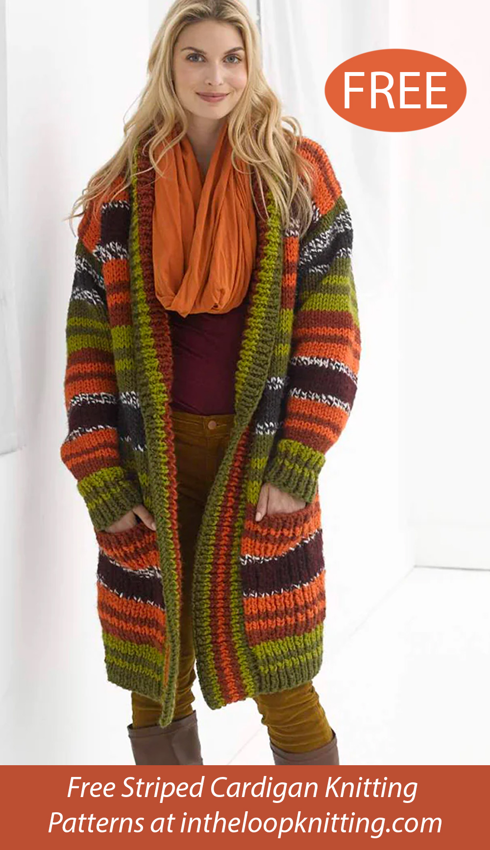 Striped Cardigan Knitting Patterns In the Loop Knitting