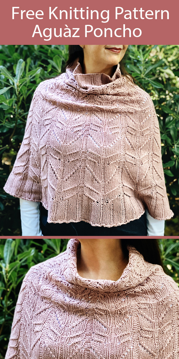 Poncho With Collars Knitting Patterns In the Loop Knitting