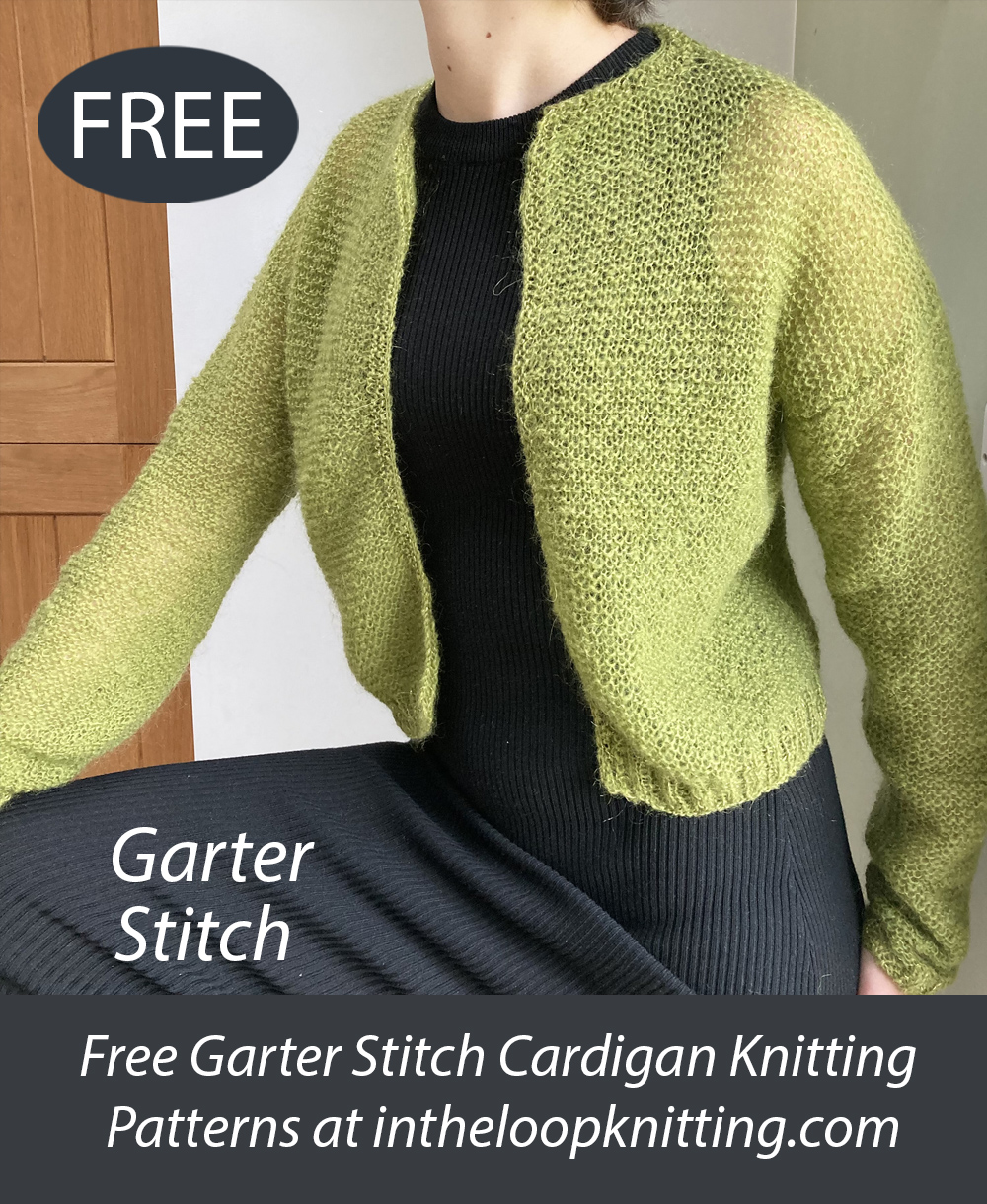 Garter Cardigan Knitting Patterns In the Loop Knitting