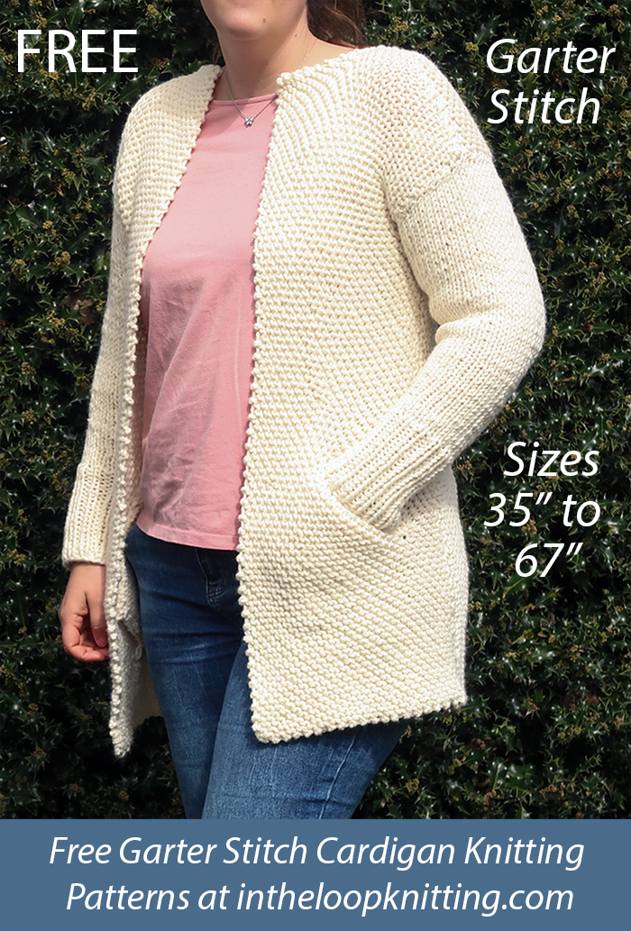 Garter Cardigan Knitting Patterns In the Loop Knitting