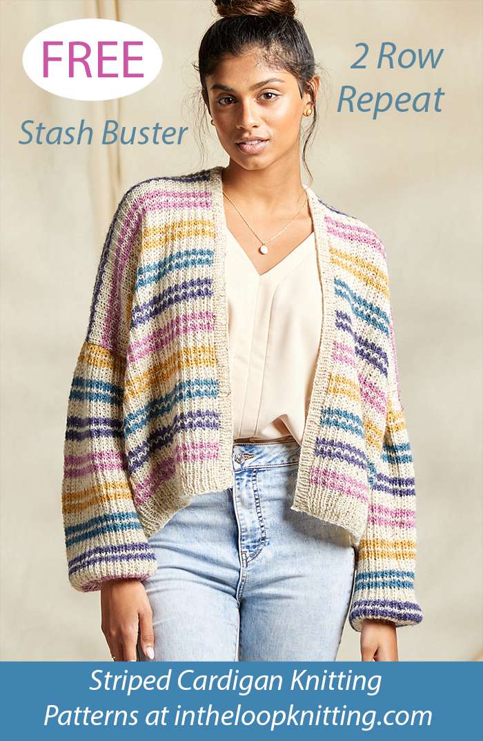 Striped Cardigan Knitting Patterns In the Loop Knitting