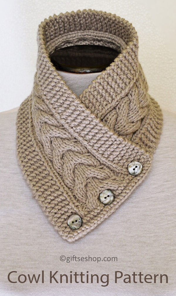 Buttoned Cowl Knitting Patterns In the Loop Knitting