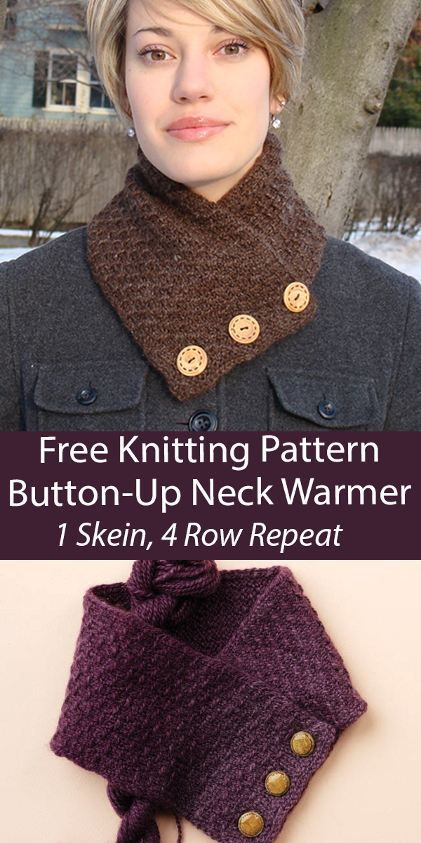 Buttoned Cowl Knitting Patterns In the Loop Knitting
