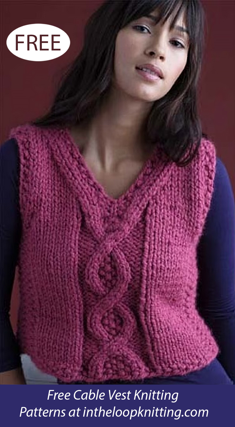 Cable Vest Knitting Patterns In the Loop Knitting