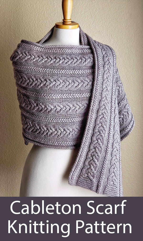 Cable Scarf Knitting Patterns In the Loop Knitting