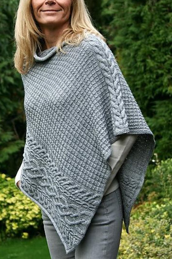 1 Piece Poncho Knitting Patterns In the Loop Knitting