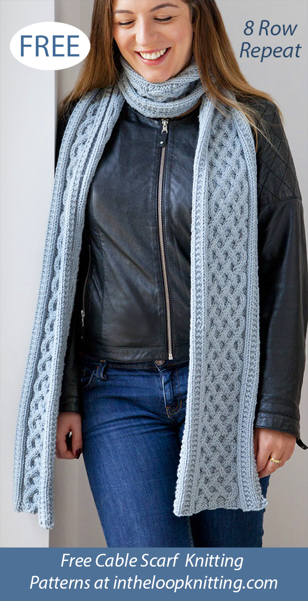 Free Cable Scarf Knitting Patterns In the Loop Knitting