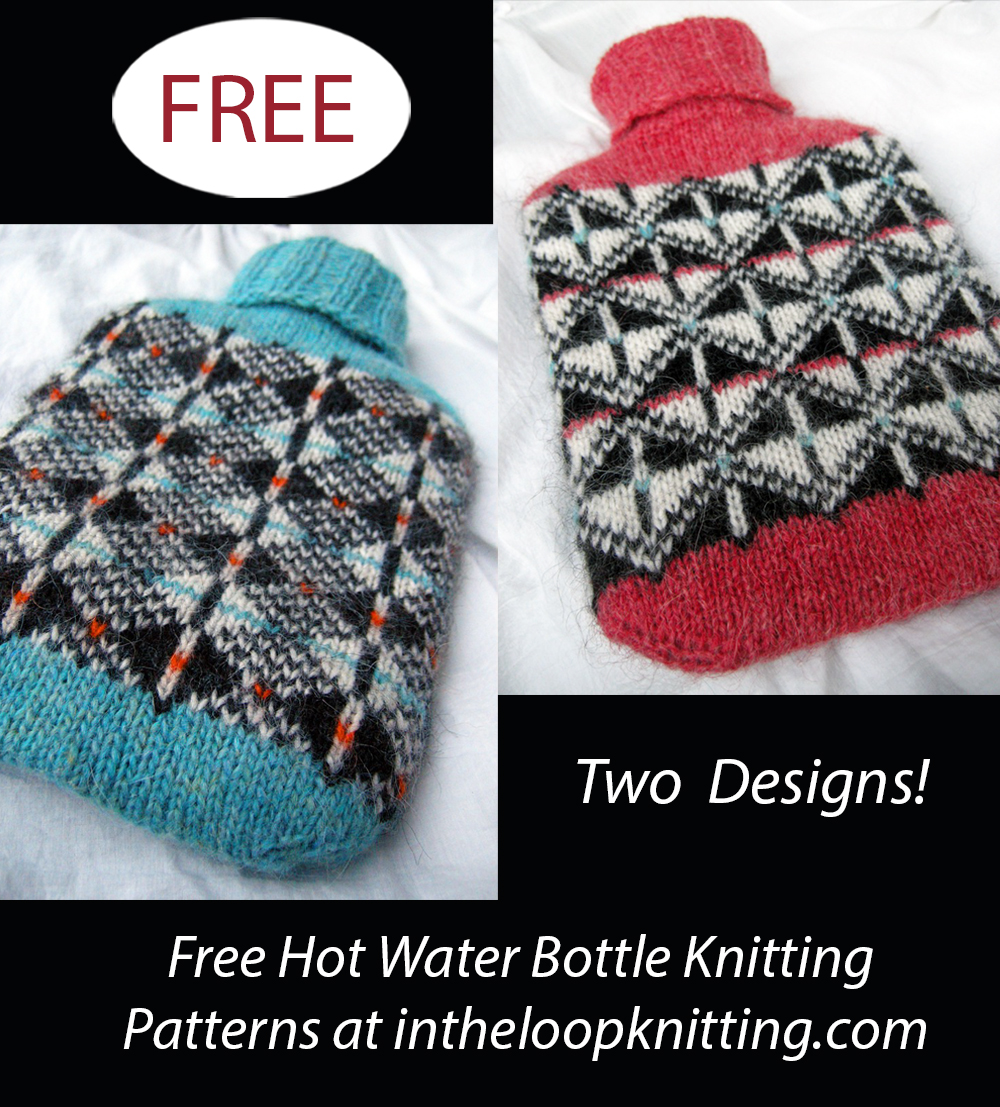 Hot Water Bottle Cozy Knitting Patterns In the Loop Knitting