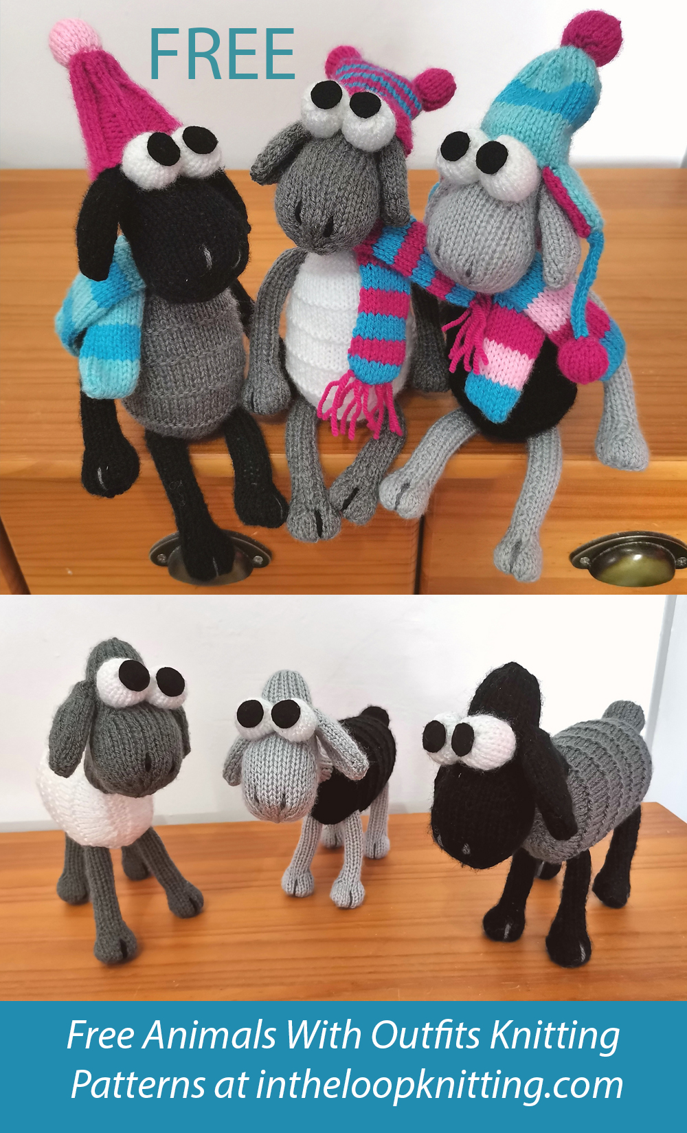 Animals in Clothes Knitting Patterns In the Loop Knitting
