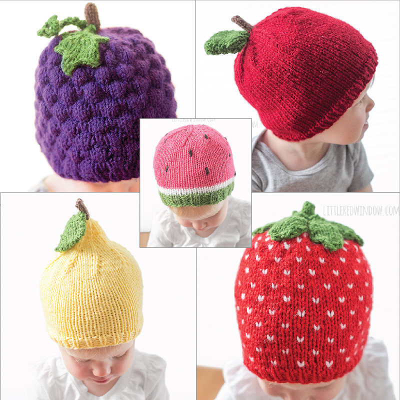 Free Watermelon Hat Knitting Pattern Fruit Knitting Patterns In The Loop Knitting This free