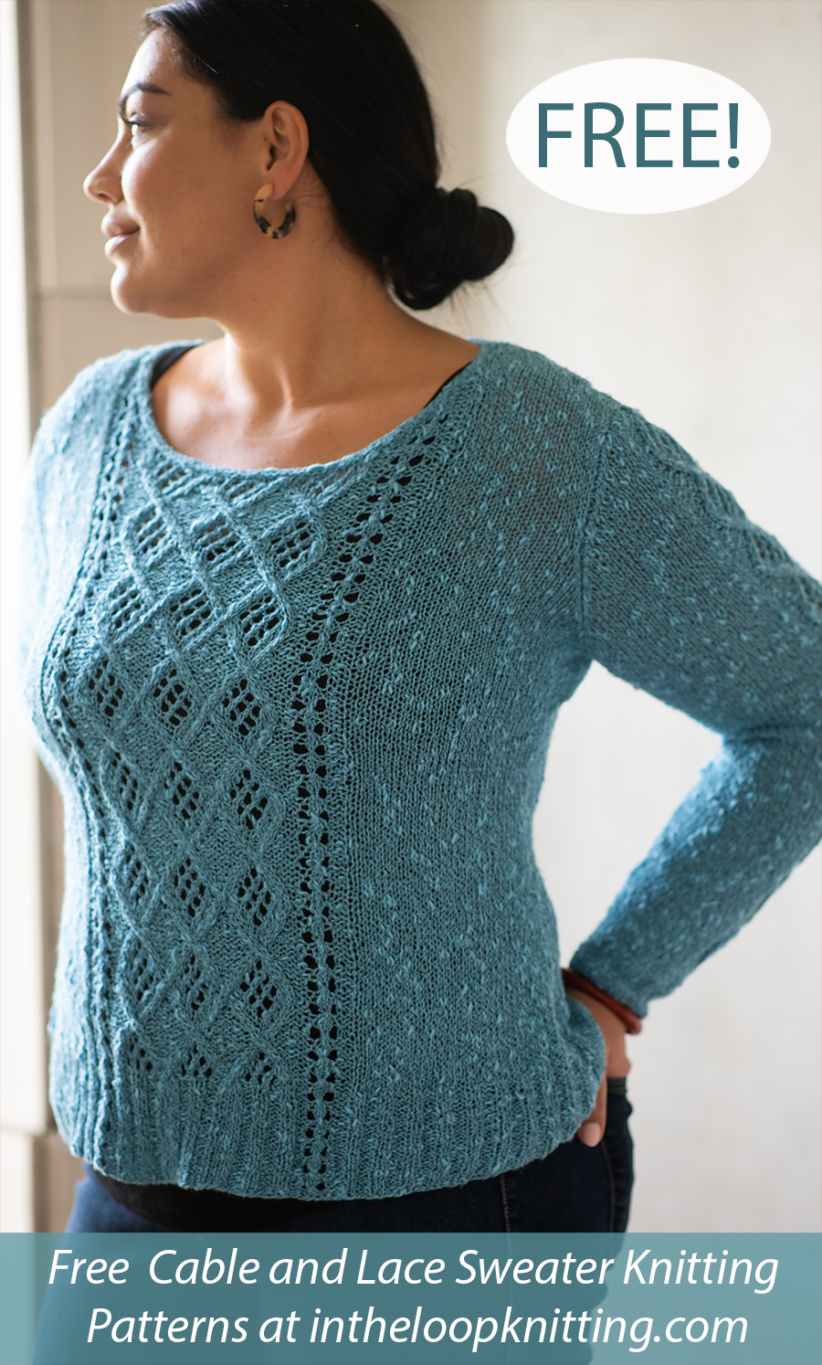 Cable and Lace Sweater Knitting Patterns In the Loop Knitting