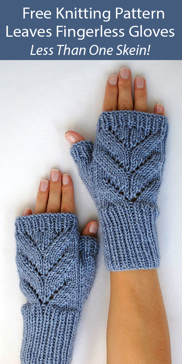 One Skein Fingerless Mitts Knitting Patterns In the Loop Knitting