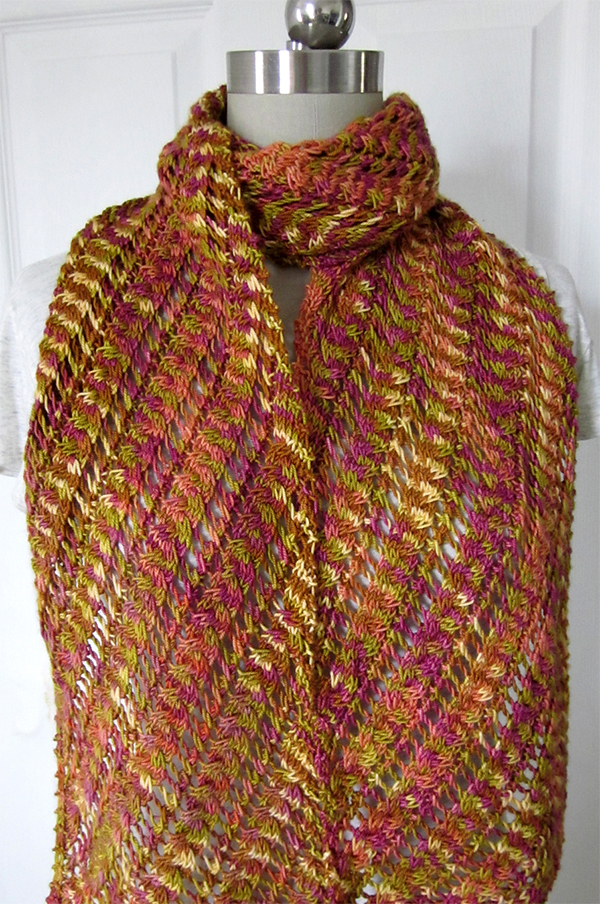 Diagonal Scarf Knitting Patterns In the Loop Knitting