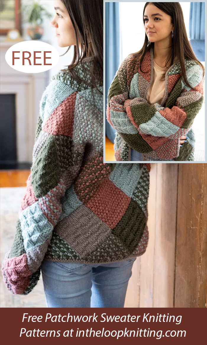 Patchwork Sweater Knitting Patterns In the Loop Knitting