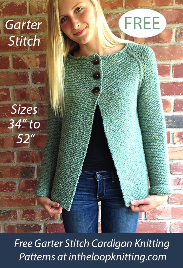 Garter Cardigan Knitting Patterns In the Loop Knitting