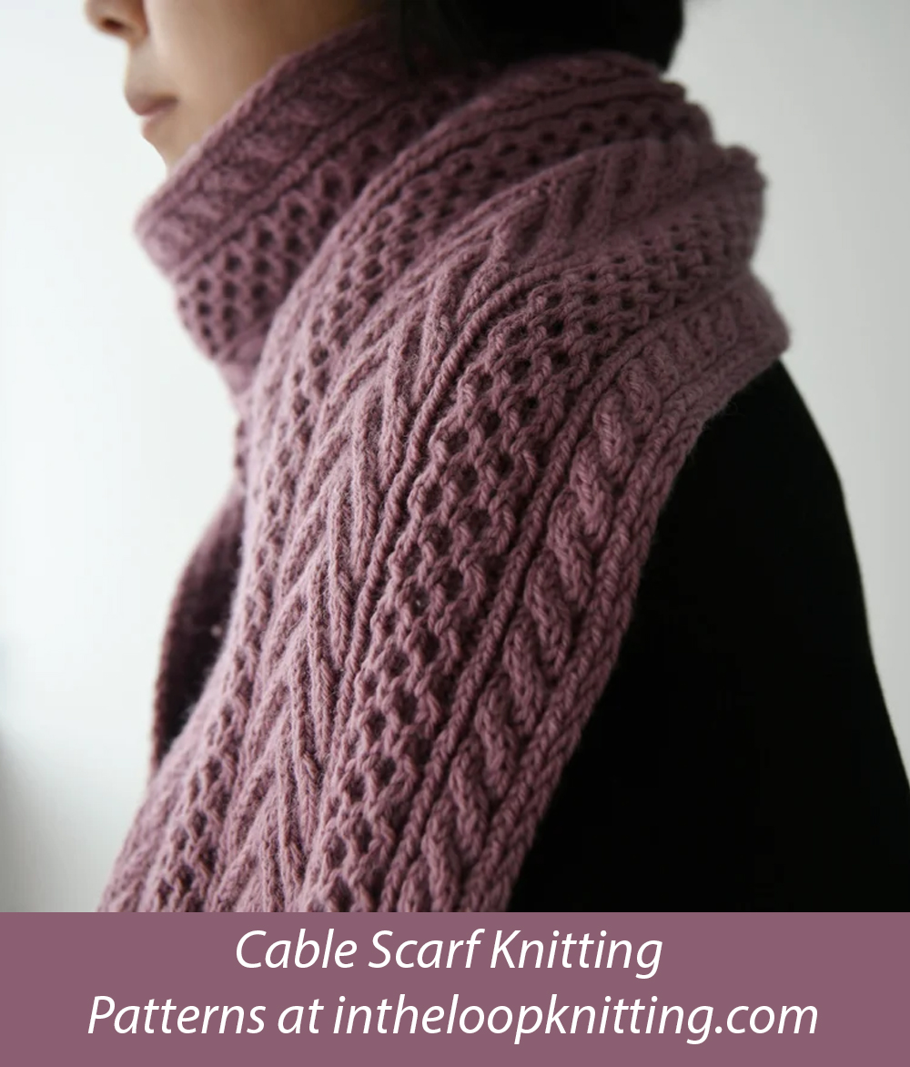 Free Cable Scarf Knitting Patterns In the Loop Knitting