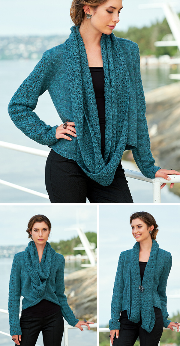 Draped Cardigan Knitting Patterns In the Loop Knitting