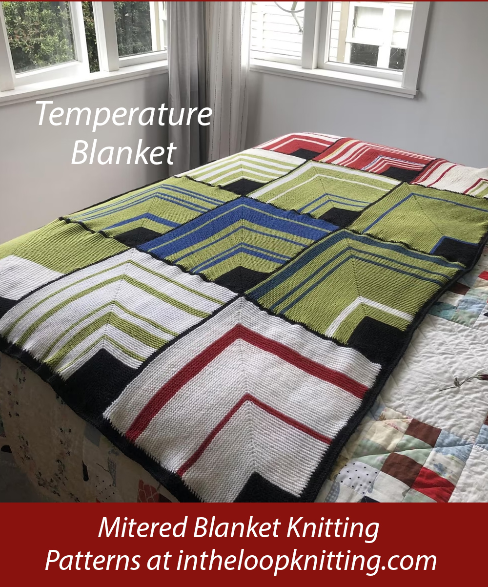 Mitered Square Blanket Knitting Patterns In the Loop Knitting