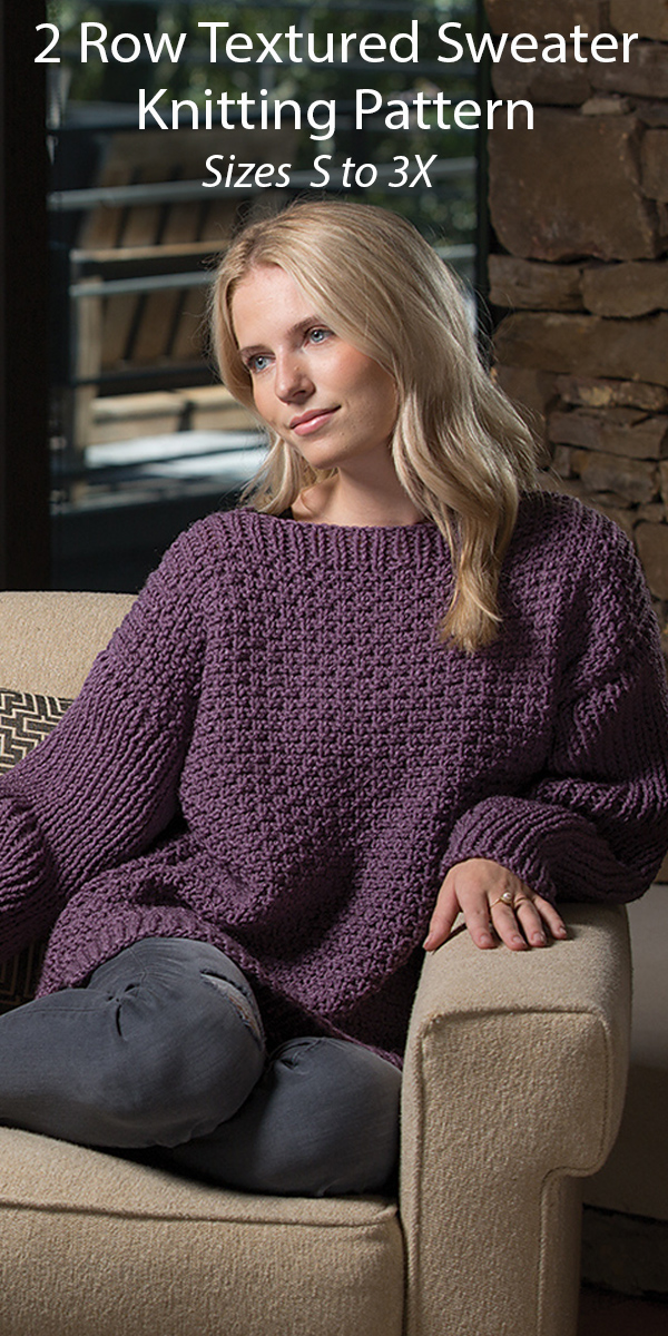 2 Row Sweater Knitting Patterns In the Loop Knitting