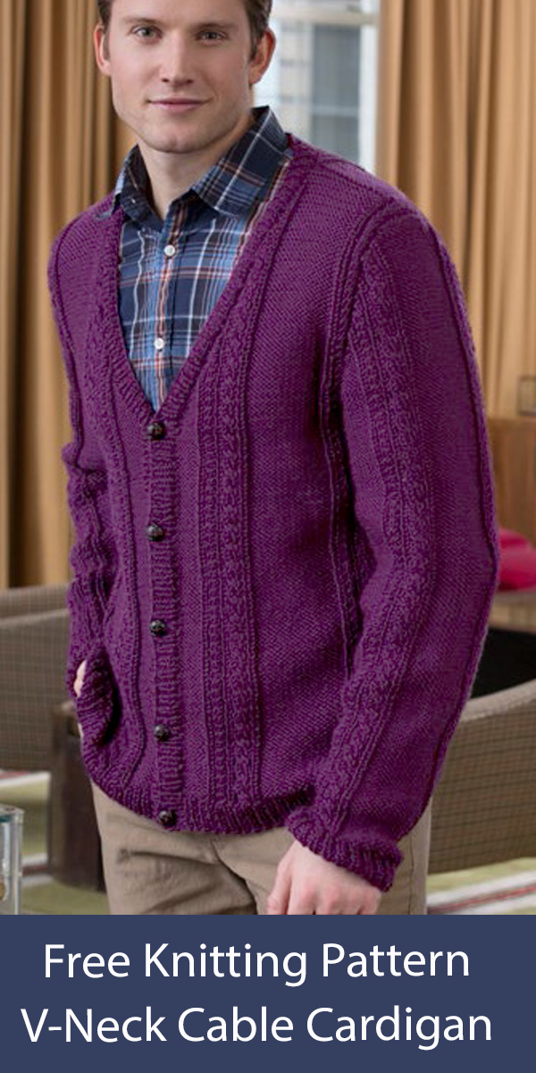 Men's Cardigan Knitting Patterns In the Loop Knitting