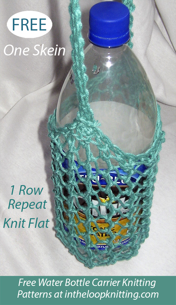 Water Bottle Cozy Knitting Patterns In the Loop Knitting
