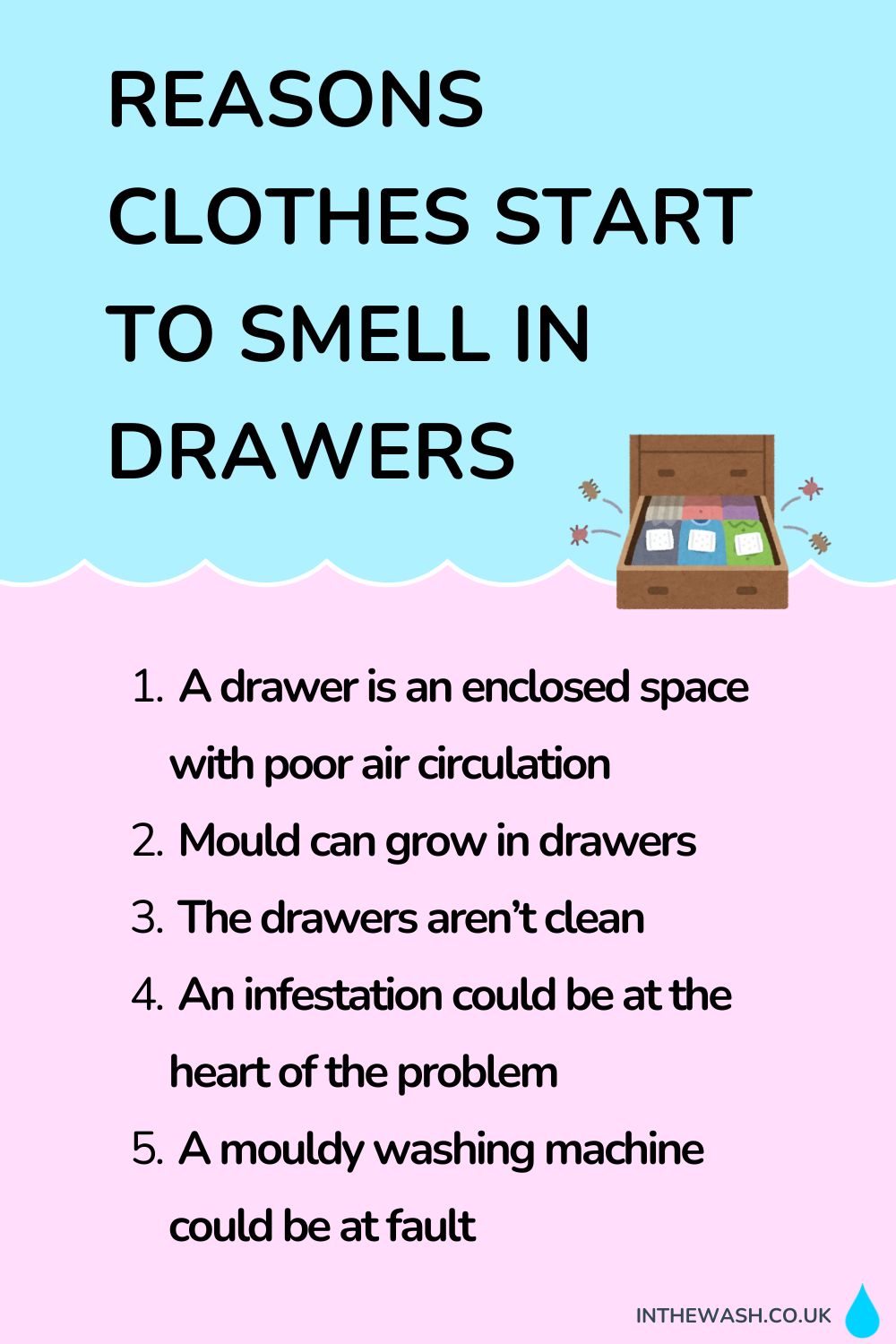 How to Stop Clothes Smelling Musty in Drawers
