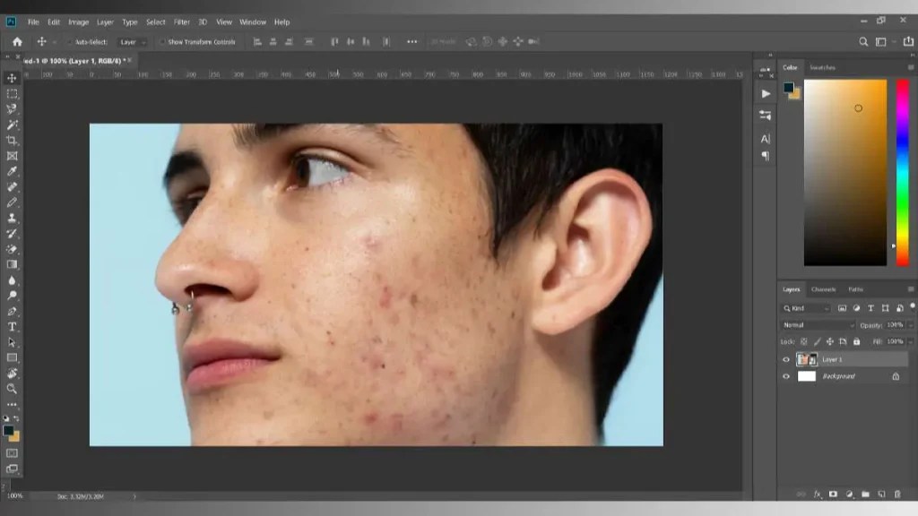 How to smooth skin in tutorial