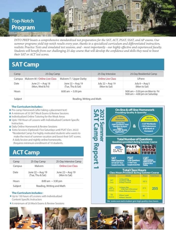 city college schedule fall 2023 2023 Summer SAT/ACT Camp INTO Prep