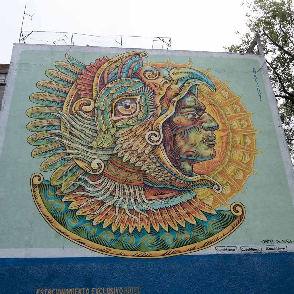 Street art in Mexico Into The Arms Of America