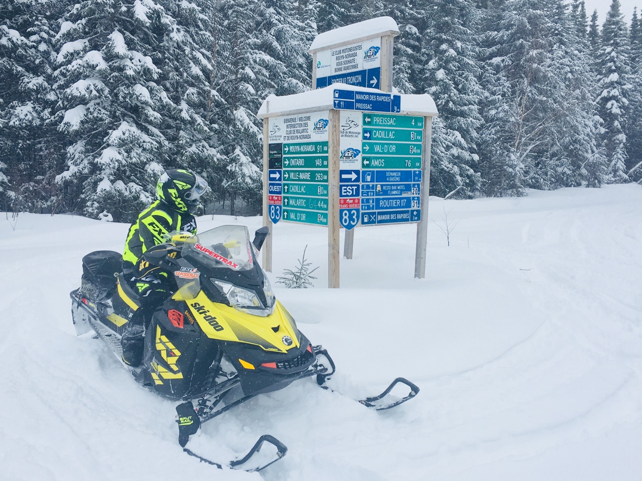 Snowmobile Trail Signs Tips Intrepid Snowmobiler