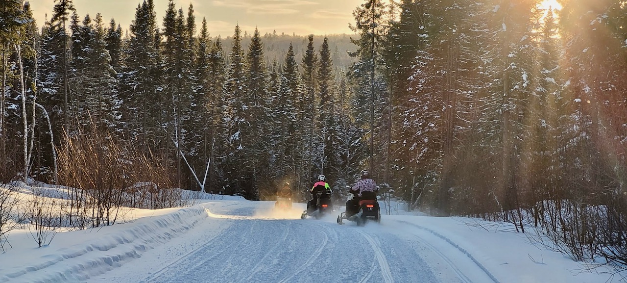 Upper Laurentians Quebec Snowmobile Snapshot Intrepid Snowmobiler