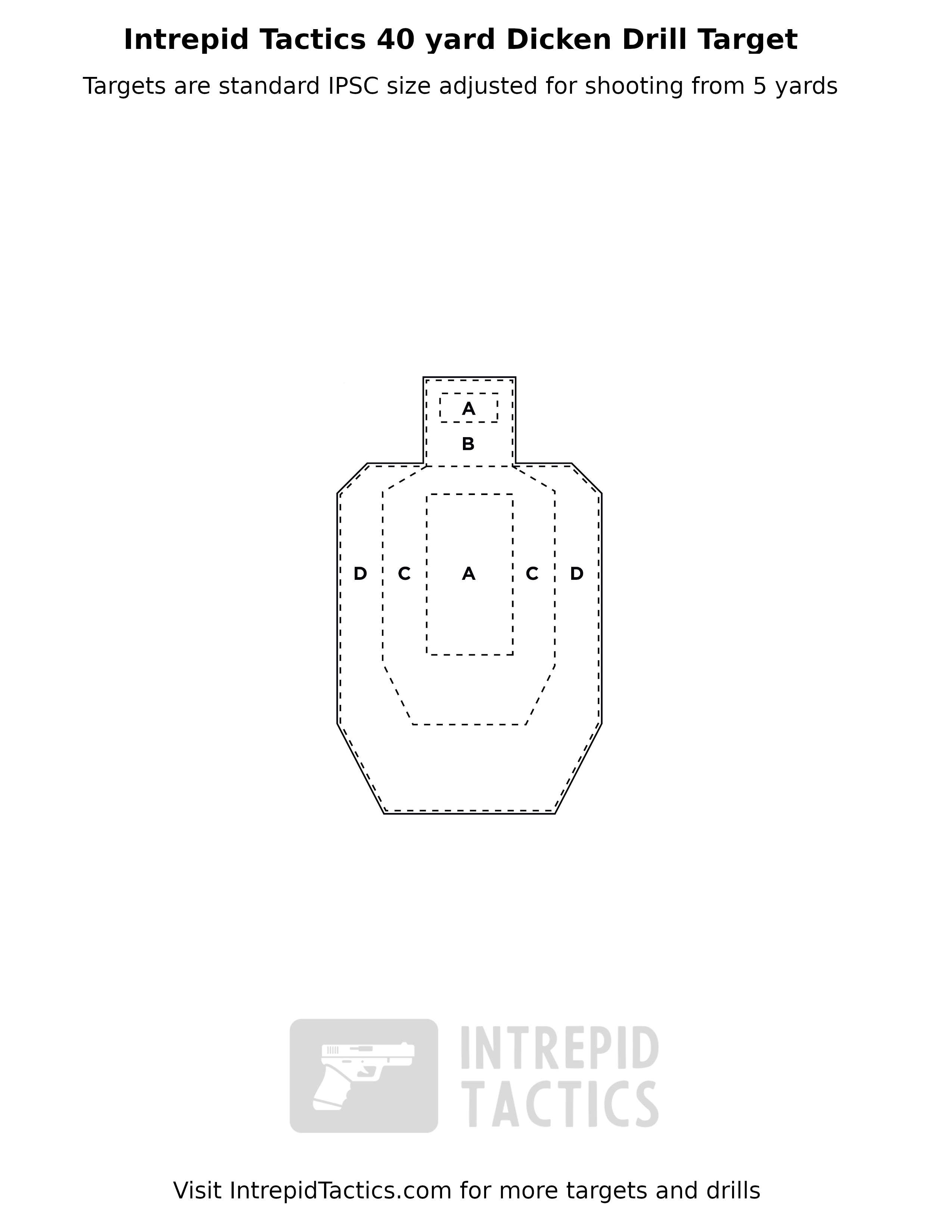 Long Range Pistol Targets Intrepid Tactics