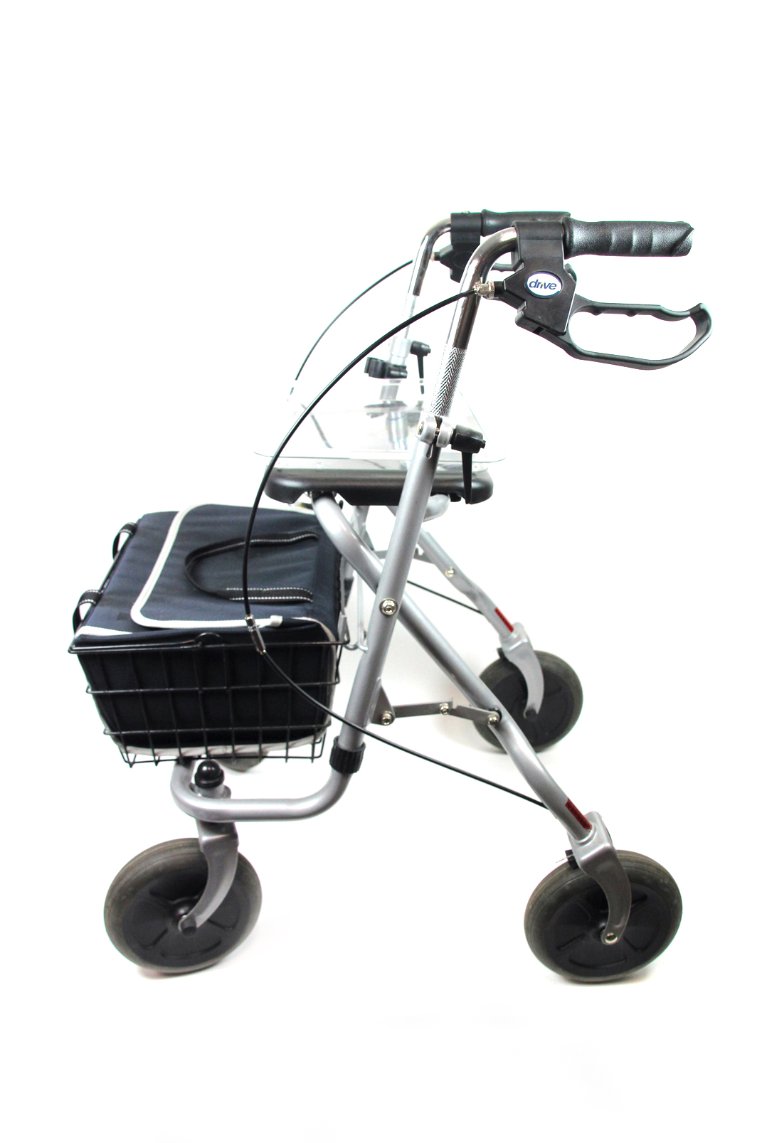 DRIVE Walking Aid Migo Rollator Gehwagen bis 130 kg mit Einkaufskorb