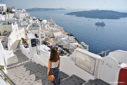 vista sulla caldera di Santorini