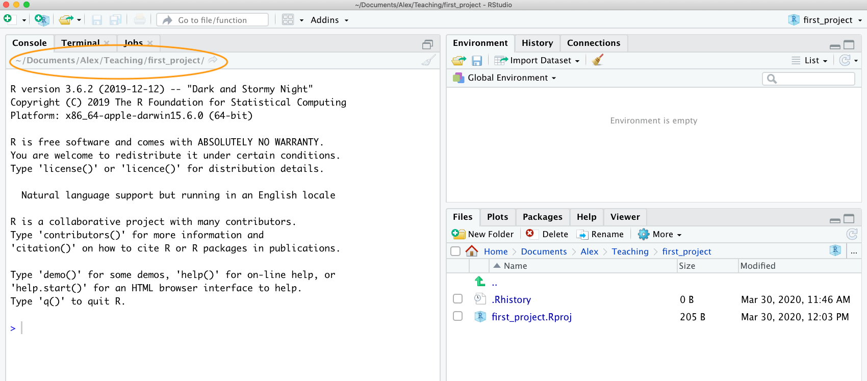1.7 Working directories | An Introduction to R