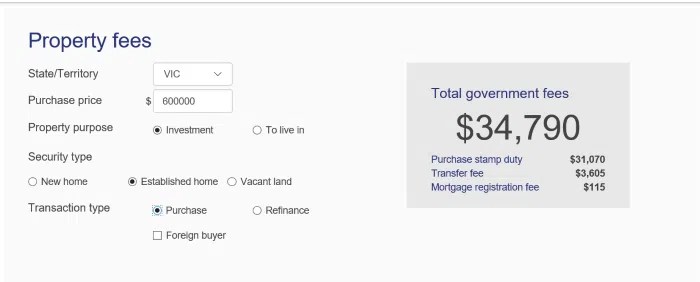 Home Loan Fees Calculator Intuitive Finance