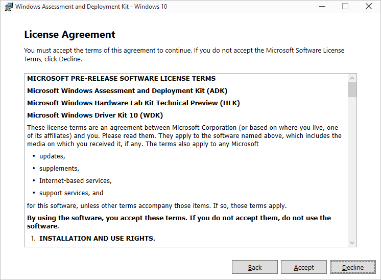 Windows ADK for Windows 10 Technical Preview updated